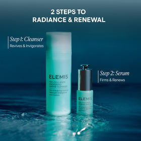 ELEMIS product label close view highlighting ingredients and quality sourcing