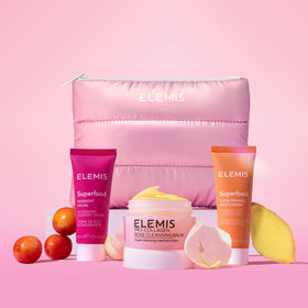 ELEMIS Rose Cleansing Balm texture on fingertip for gentle effective cleansing