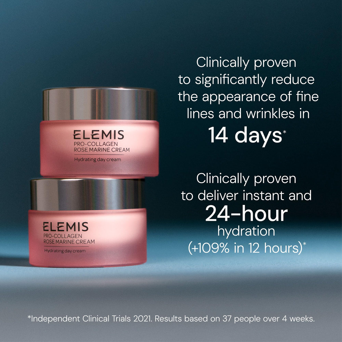 ELEMIS organic English Rose Hydrolat bottle detail indicating calming, dewy boost