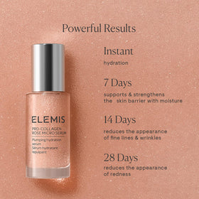ELEMIS pump detail revealing oil-in-serum texture for even delivery