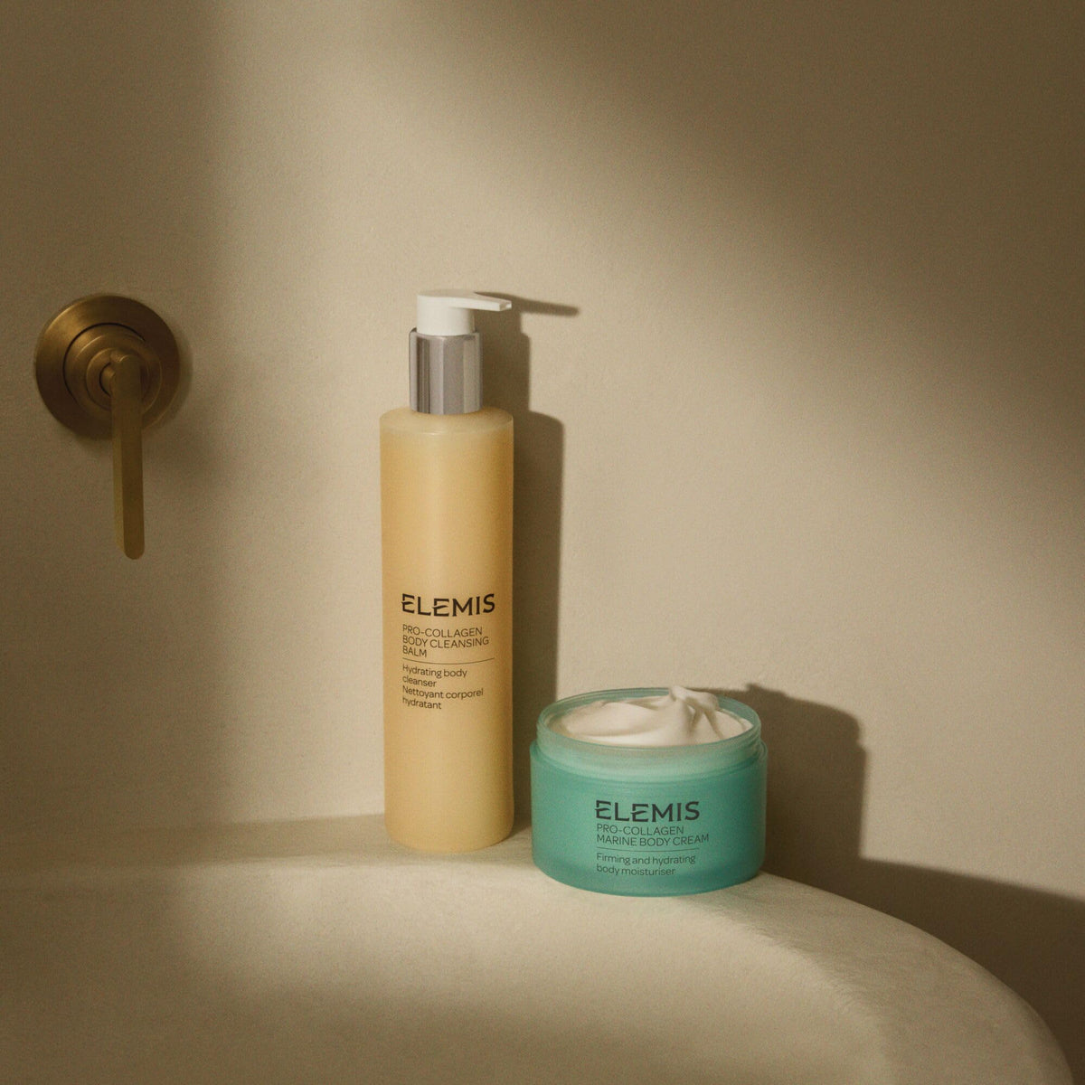 ELEMIS product in palm for scale, clarifies 300ml size and convenient handling