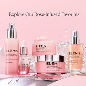 ELEMIS bottle in hand for scale, shows compact travel-friendly size