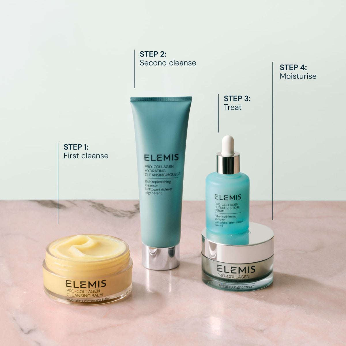 ELEMIS beside passport showing travel-friendly compact size benefit