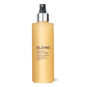 ELEMIS bottle front packaging shows calming toner and benefits