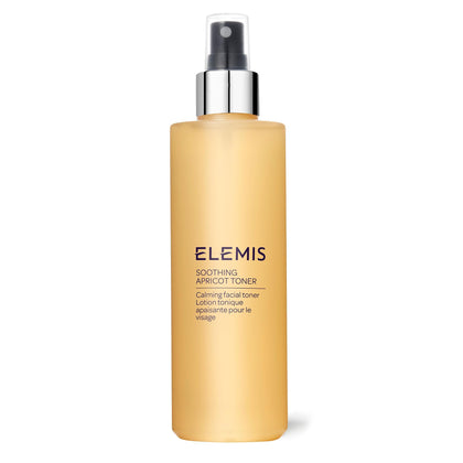 ELEMIS bottle front packaging shows calming toner and benefits