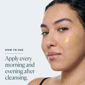 ELEMIS Super-C bottle paired with moisturizer showing layering and routine compatibility