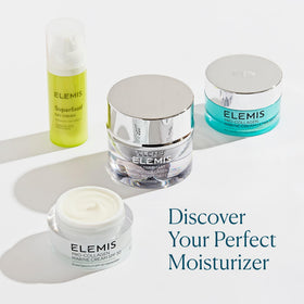 ELEMIS close-up label showing ingredient list and natural extracts benefit