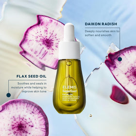 ELEMIS vial in hand to show 15ml scale and travel-friendly convenience