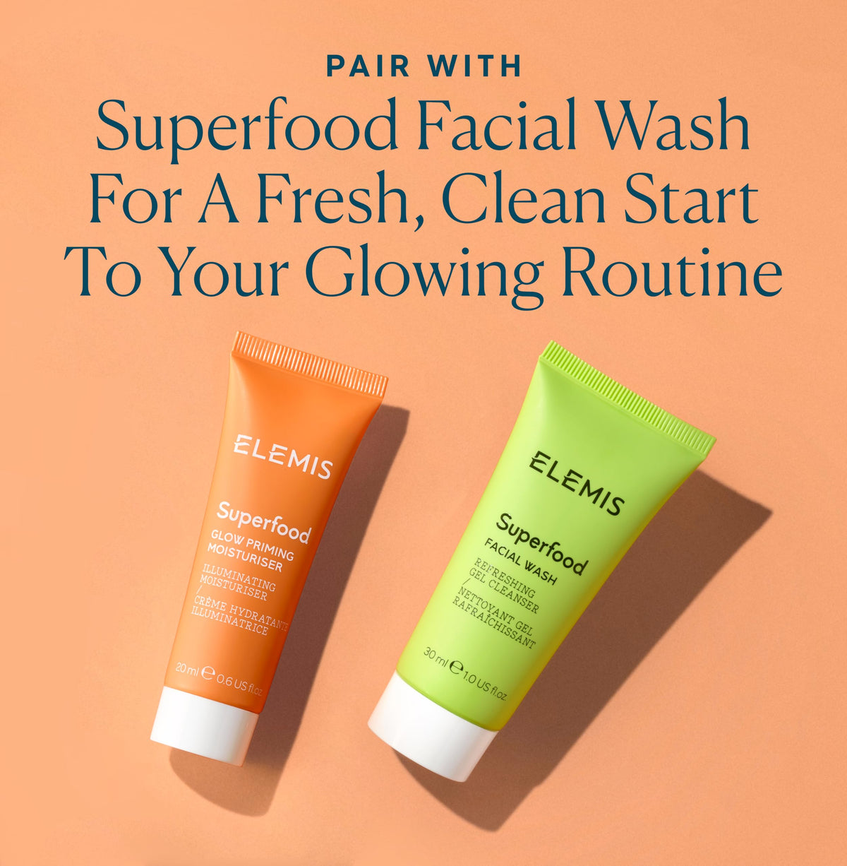 ELEMIS applying primer on skin to show smooth luminous finish