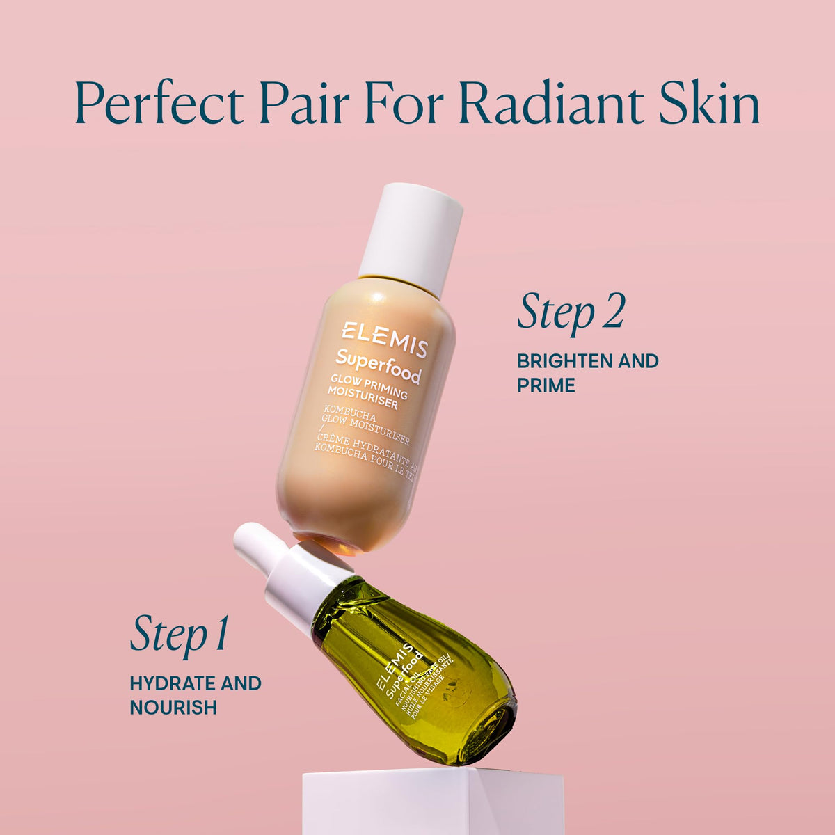 ELEMIS priming moisturizer under makeup creating even base and glow