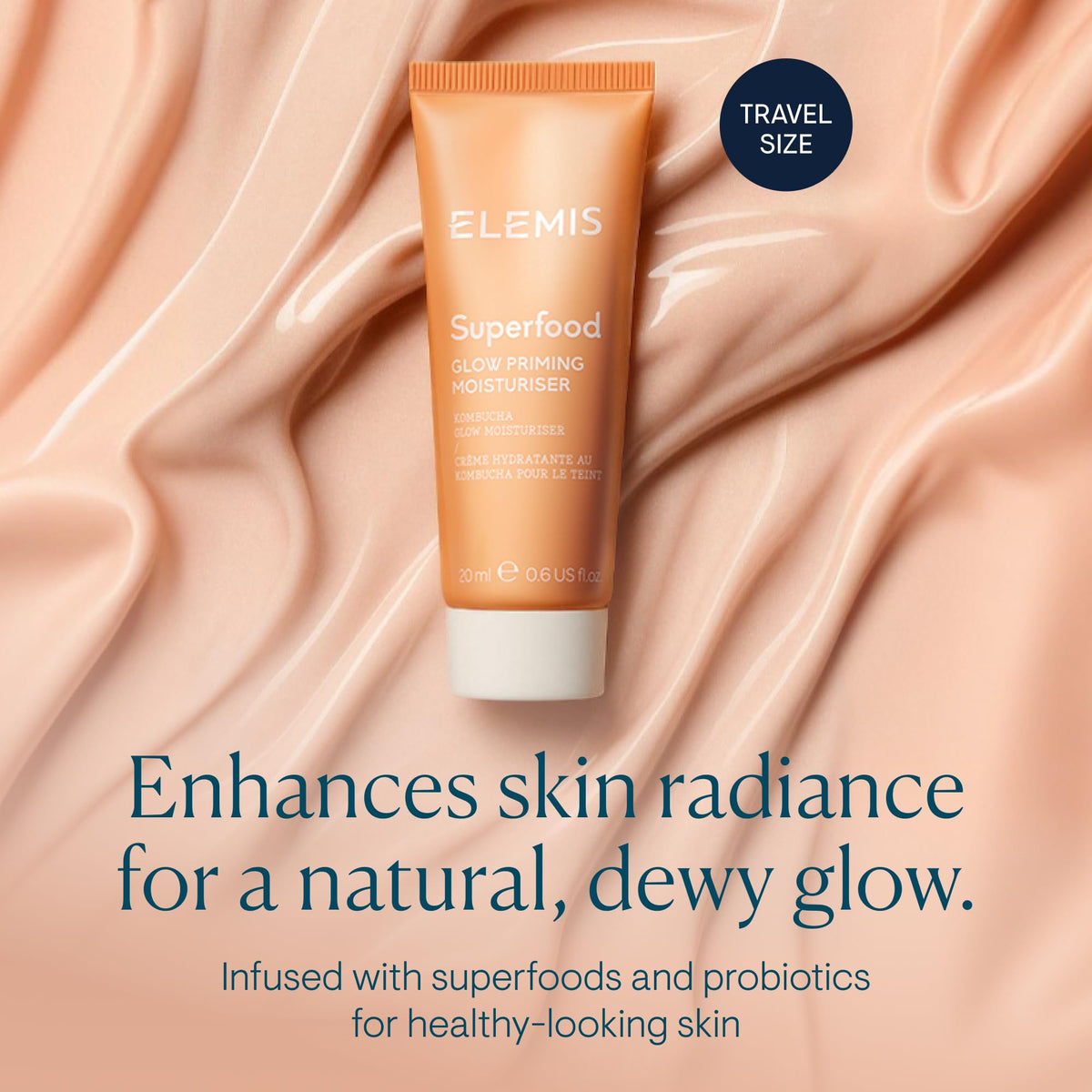 ELEMIS tube cap detail highlighting clean secure travel packaging