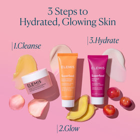 Hand applying ELEMIS cream demonstrating easy absorption and softness benefit