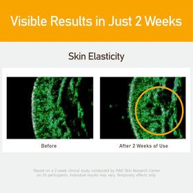 Elensilia being applied to under-eye with fingertip, showing easy blending