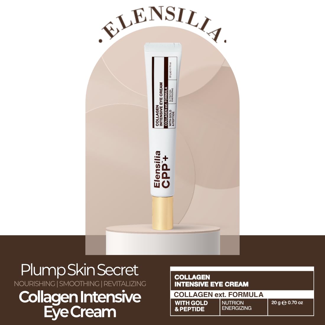 Elensilia open jar revealing cream texture, demonstrating smooth application