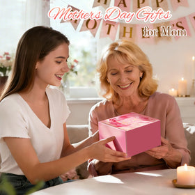 Eletorot arranged contents displaying mug, candle, bath ball, and card