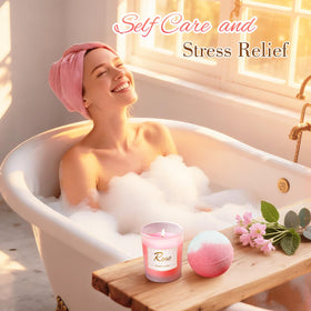 Eletorot scented candle lit to create a calming aroma and warm ambiance