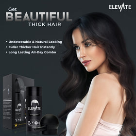 Elevate application on hairline demonstrating seamless blending and discreet concealment