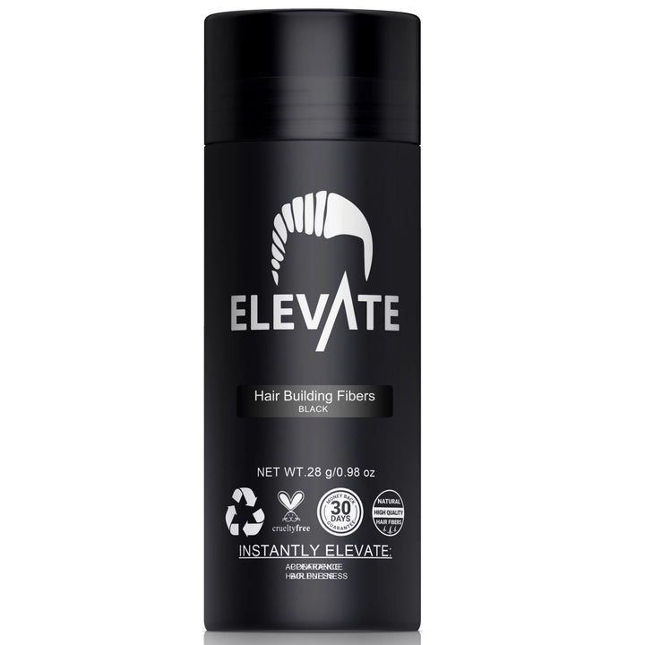 Elevate front packaging showing bottle and clear label, brand elevates confidence