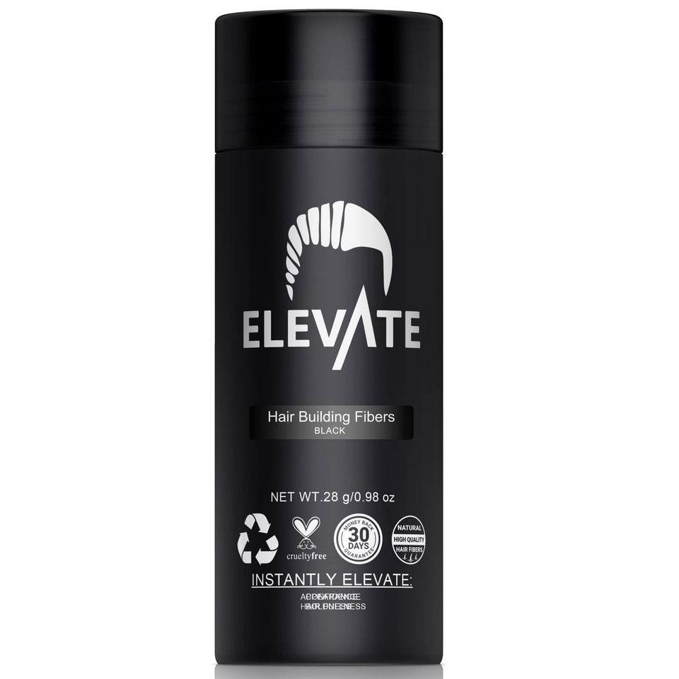 Elevate front packaging showing bottle and clear label, brand elevates confidence
