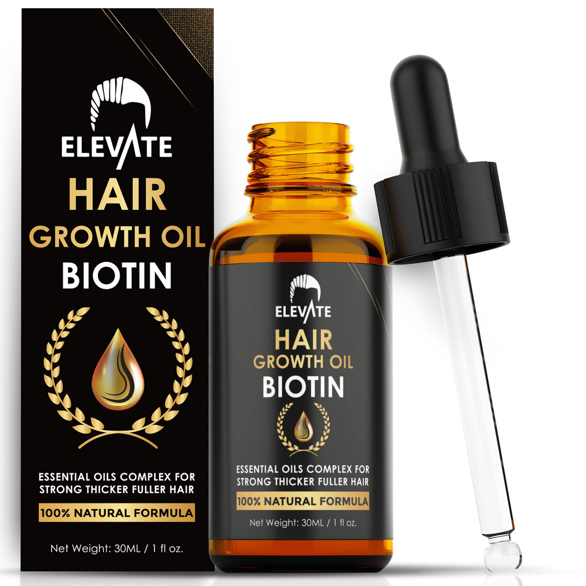Elevate front bottle displaying brand and packaging for easy identification