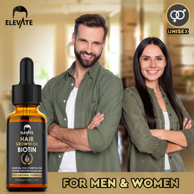Elevate hair before and after comparison showing fuller-looking hair benefit