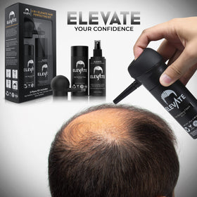 Elevate hairline coverage close-up demonstrating realistic blending and confidence