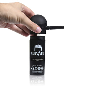 Elevate label and ingredients panel highlighting product transparency and scalp-safe benefit