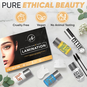 Elevate the Beauty silicone shields and tools arranged for precise shaping benefit
