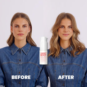 ELEVEN AUSTRALIA applying powder at roots to boost lift and volume