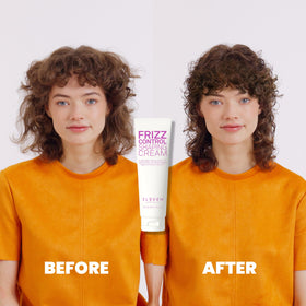 ELEVEN AUSTRALIA being applied to damp hair for defined curls benefit