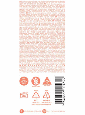ELEVEN AUSTRALIA after-use smooth color-treated hair showing improved manageability benefit