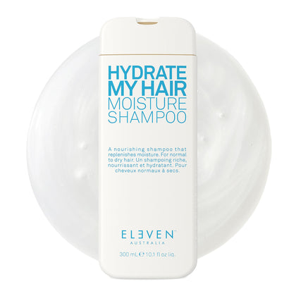 ELEVEN AUSTRALIA front packaging showing nourishing shampoo for moisturized hair