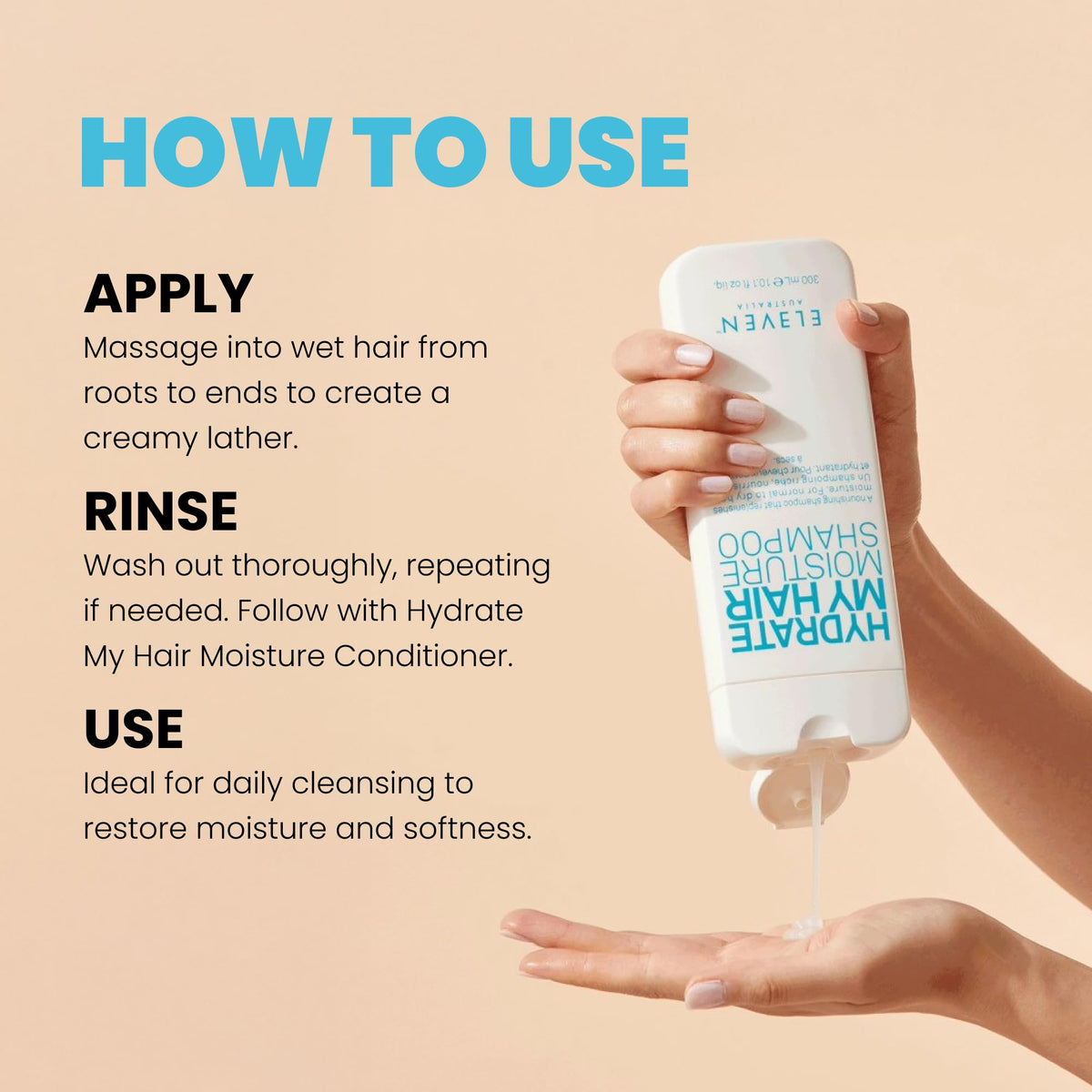 ELEVEN AUSTRALIA quinoa and cucumber ingredients highlighting repair benefits