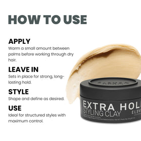 ELEVEN AUSTRALIA hand applying product demonstrating workable hold and quick styling benefit