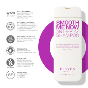 ELEVEN AUSTRALIA in-shower foam on wet hair illustrating thorough cleansing