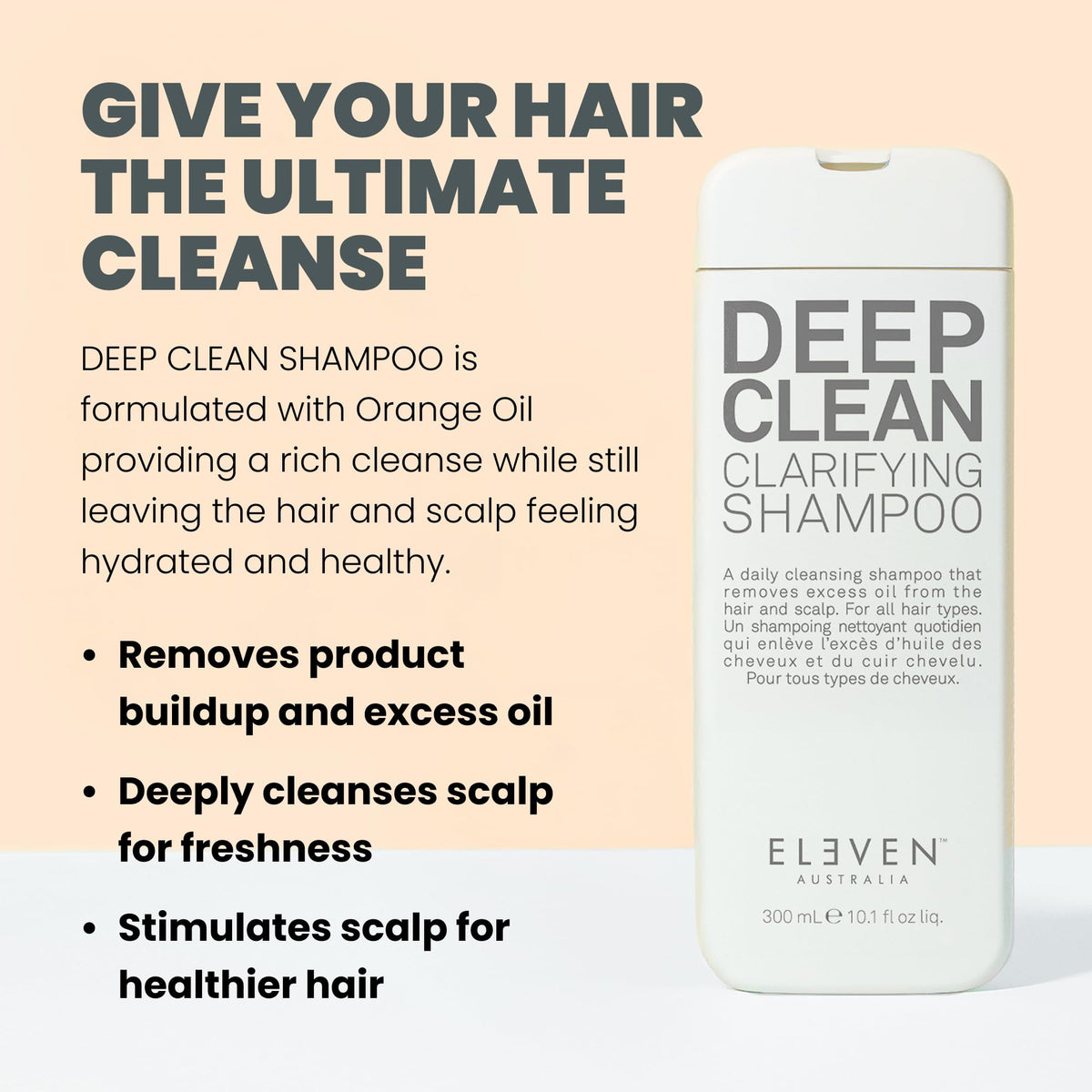 ELEVEN AUSTRALIA close-up of orange oil and lavender cleansing benefits