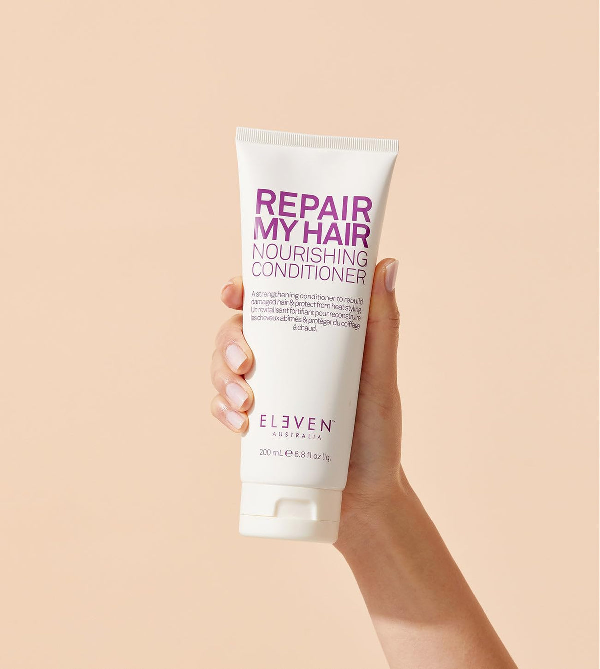 ELEVEN AUSTRALIA conditioner in bathroom routine demonstrating easy use