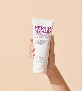 ELEVEN AUSTRALIA conditioner in bathroom routine demonstrating easy use
