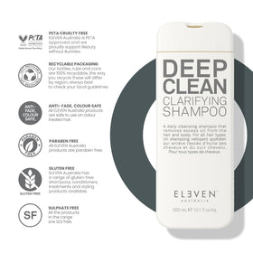 ELEVEN AUSTRALIA bottle in hand highlighting 10.1 fl oz travel-friendly size