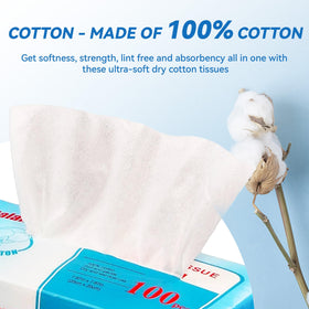 Elevon close-up of cotton texture highlighting softness and low-lint benefit