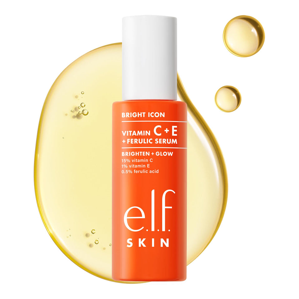 e.l.f. front packaging showing bottle and branding, highlights product clarity