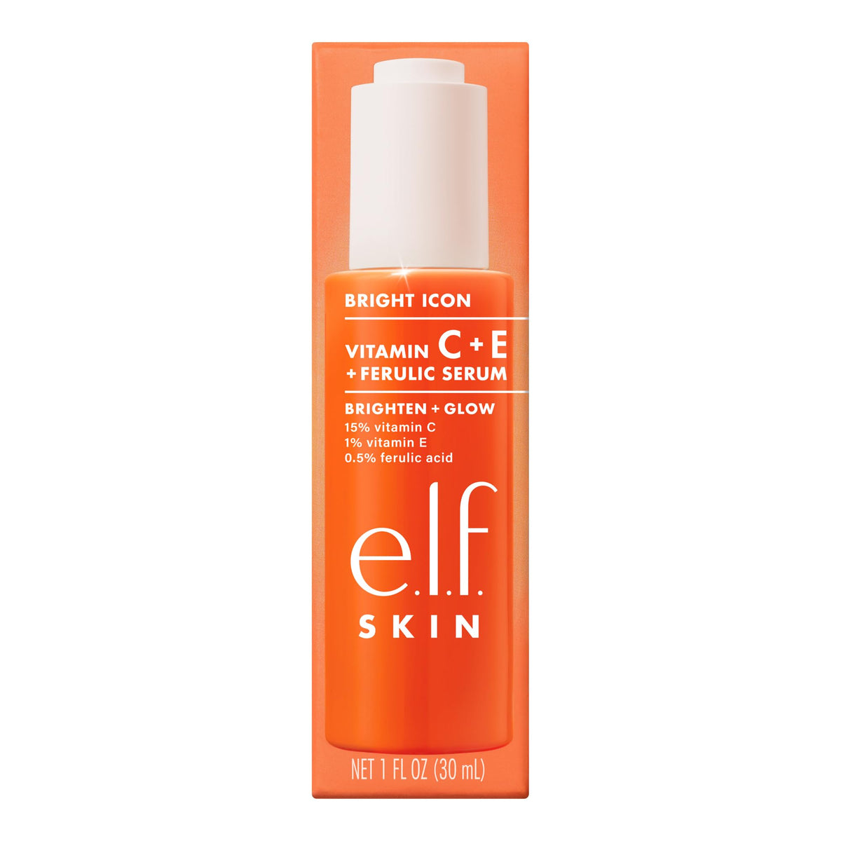 e.l.f. product in morning light on vanity, showing luminous skin result