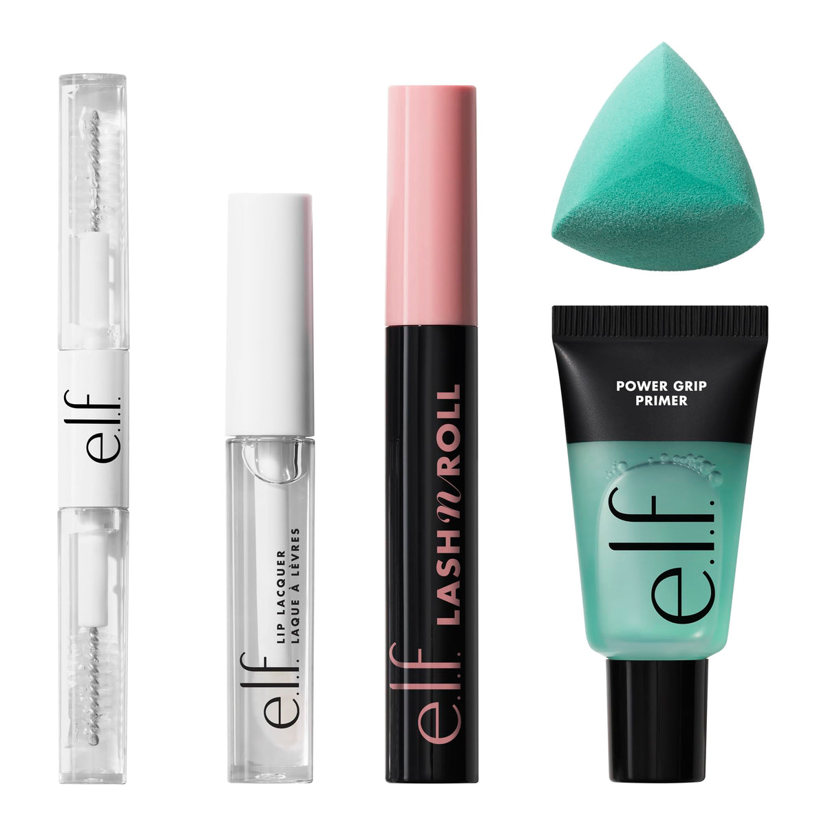 e.l.f. Clear Brow & Lash dual-sided brush grooming brows and lashes