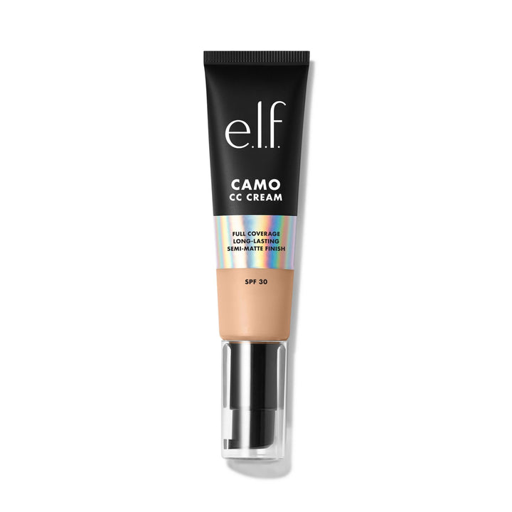 e.l.f. front packaging showing bottle and shade label, clear product benefit