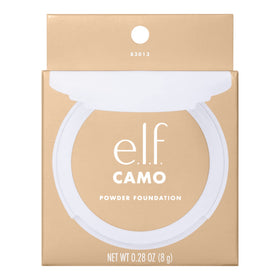 e.l.f. model after application showing even, semi-matte complexion benefit