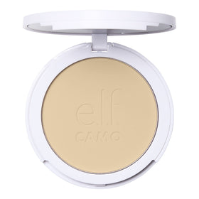 e.l.f. compact front view showing sleek packaging and easy storage benefit