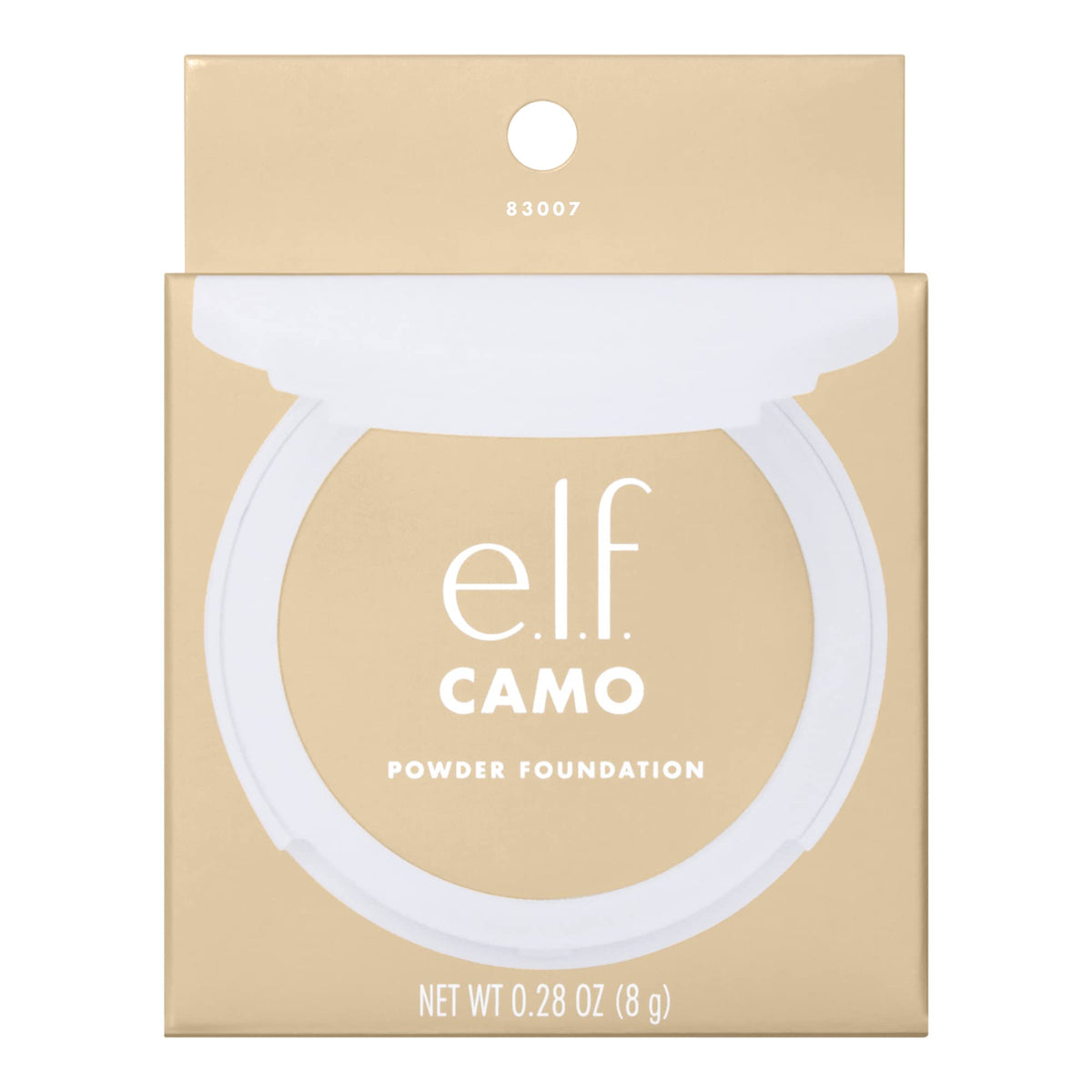 e.l.f. product label detail highlighting talc-free and vegan benefits