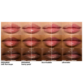 e.l.f. Burst Bubble shade close-up delivering rosy glossy finish