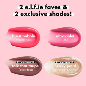 e.l.f. texture swatches on arm illustrating sheer buildable color