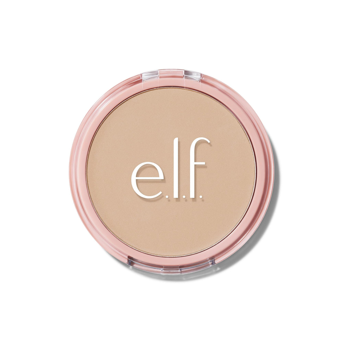 e.l.f. front compact view showing sleek packaging and portable design benefit